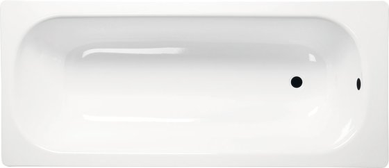 Aqualine Téglalap alakú zománcozott kád 120x70x38cm, fehér (V120X70)