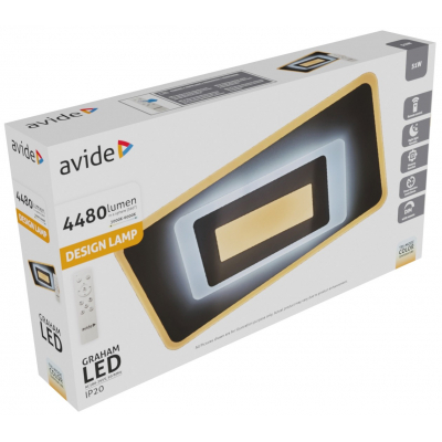 Avide Design Mennyezeti lámpa Graham RF Távirányítóval (ADO3S-GRA-2.4G)