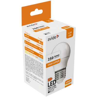 Avide LED Globe Mini G45 2.5W E27 NW (ABMG27NW-2.5W)