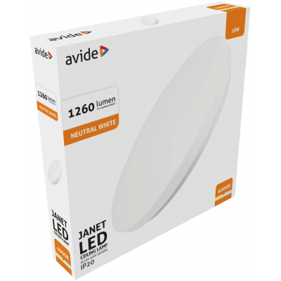 Avide LED Mennyezeti Lámpa Janet 18W 330*60mm NW (ACLO33NW-18W-JAN)