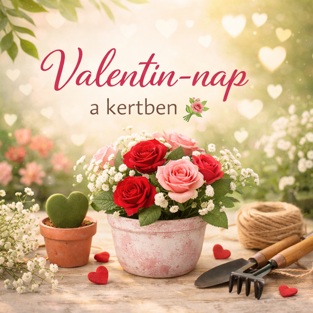 Valentin-nap a kertben – Virágokkal és természetközeli romantikával