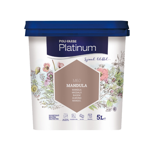 PLATINUM SZÍNES BELTÉRI 5L M60 DISZP FALFESTÉK MANDULA 307518