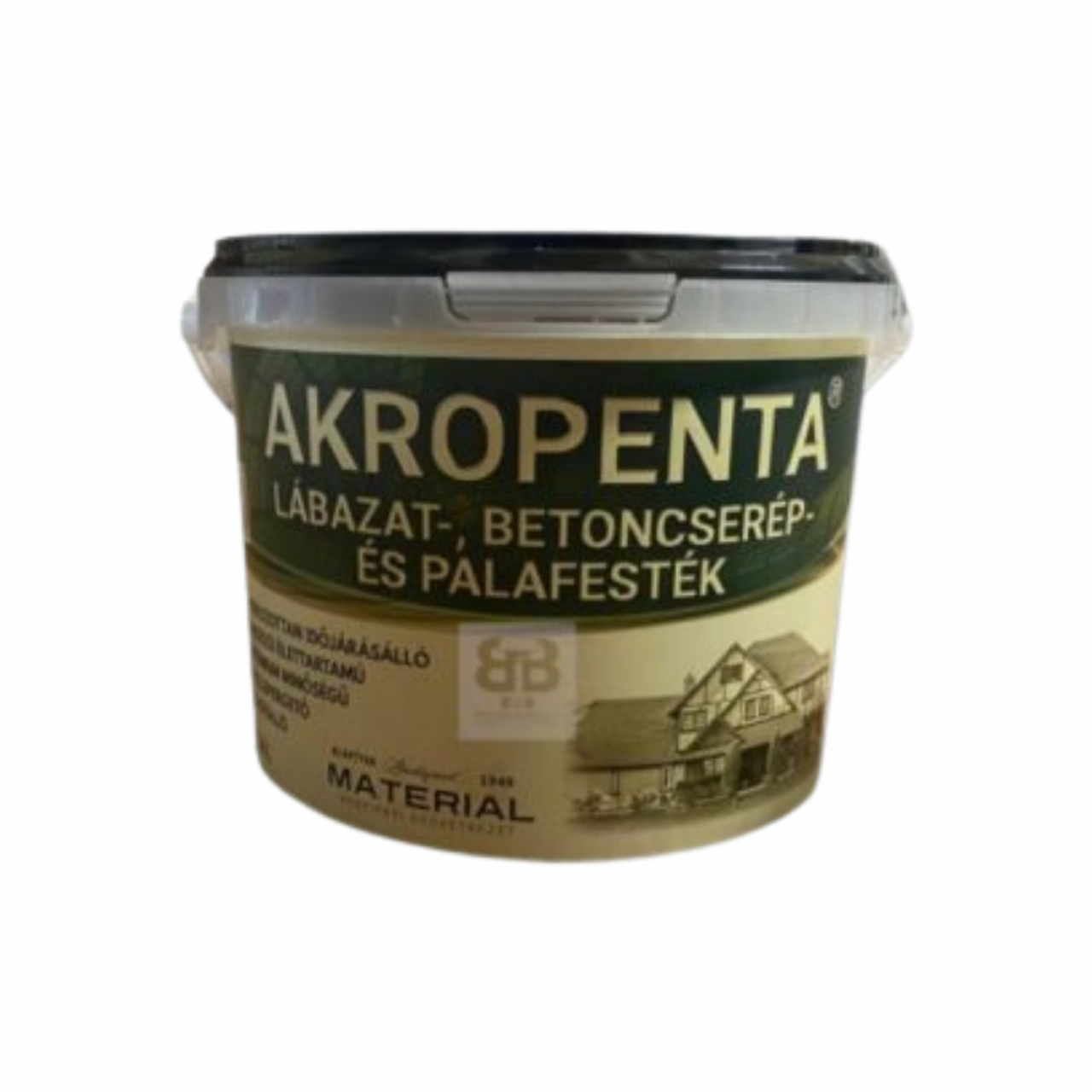 Akropenta diszperziós lábazat -betoncserép és palafesték P51 barna 1,6L (akropenta P51 1,6L)