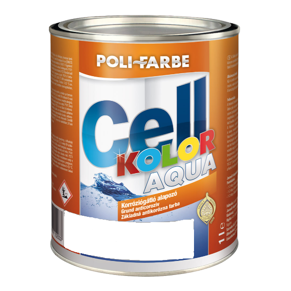 Poli-Farbe Cellkolor Korróziógátló alapozó Fehér festék 1L 3832