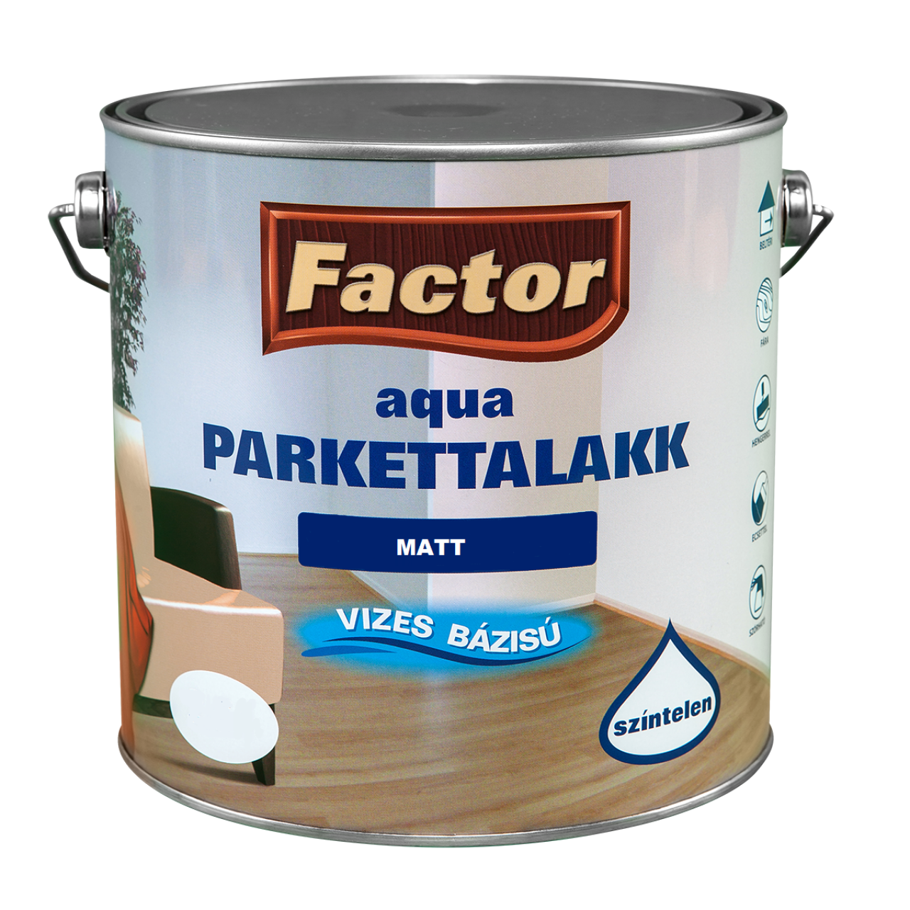 Factor Aqua Parkettalakk matt 075L CH1 (115771)