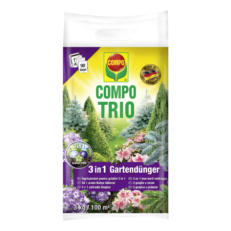 COMPO Trio fenyő-és cserjetáp 3kg - 4008398129125