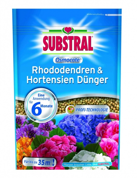 SUBSTRAL® Osmocote® hosszú hatástartamú trágya rododendron, hortenzia és erikafélék számára - 4062700875056