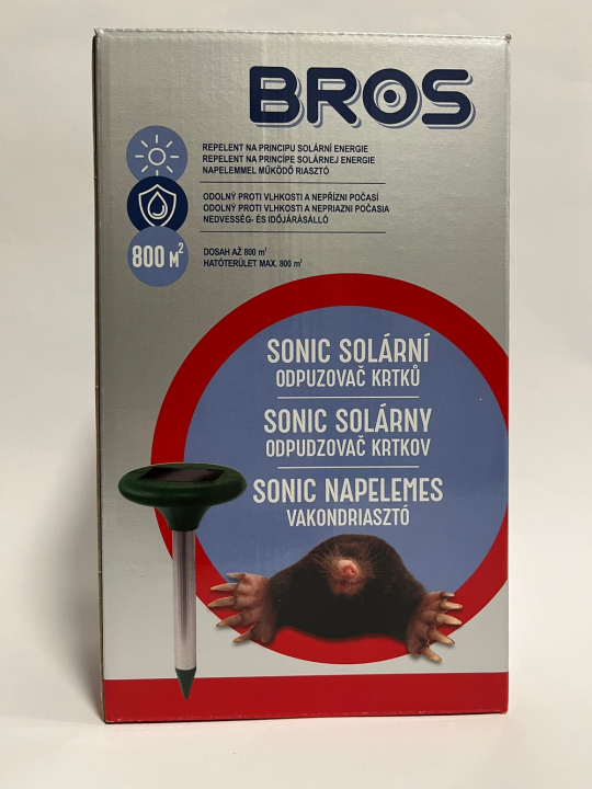 Bros Napelemes vakondriasztó B419