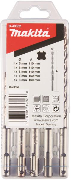 Makita SDS-Plus 4-Plus 5 db-os fúrókészlet B-49052