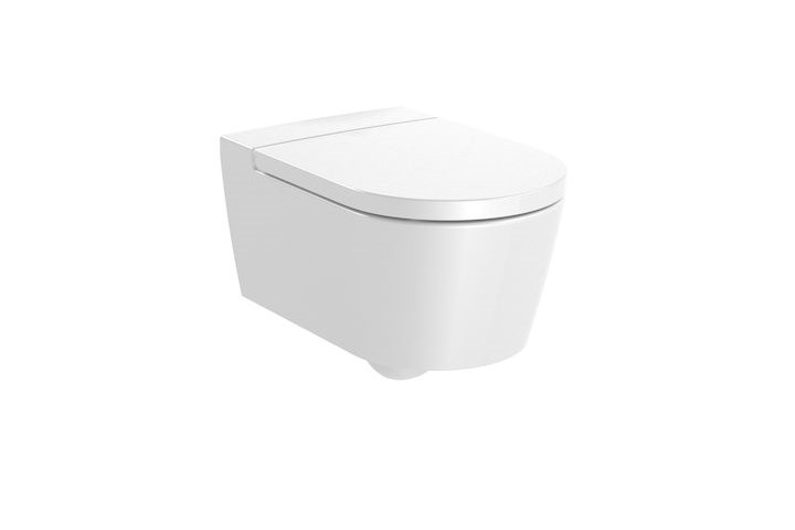 Roca - Inspira round porcelán rimless fali WC, hátsó kifolyású - A346527000
