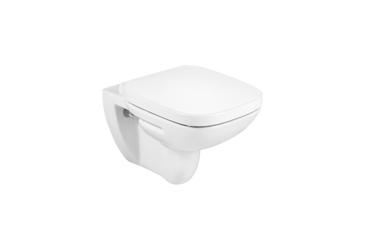 Roca - Debba square porcelán fali WC, alsó kifolyású - A346997000