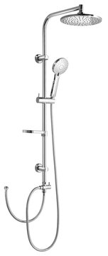 Aqualine ZARA zuhanyoszlop csaptelephez való csatlakozáshoz, króm (SL420)