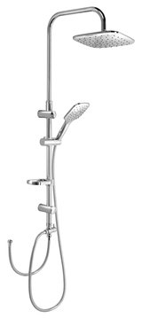 Aqualine KERA zuhanyoszlop csaptelep csatlakozással, króm (SL430)