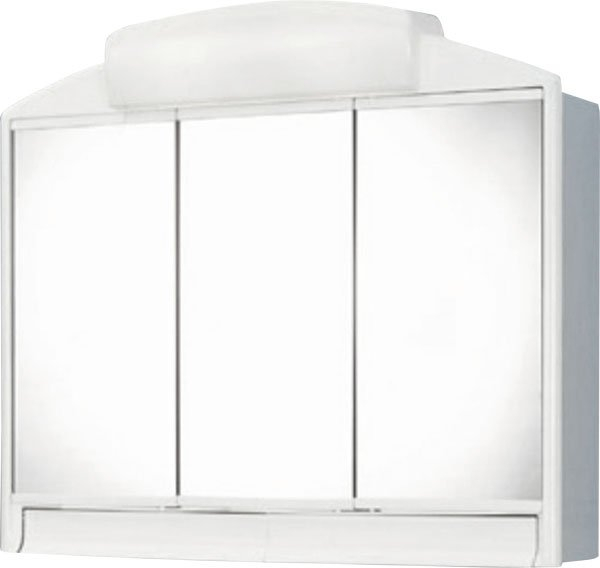 Aqualine RANO Tükrös szekrény, 59x51x16cm, fehér, műanyag (541302)