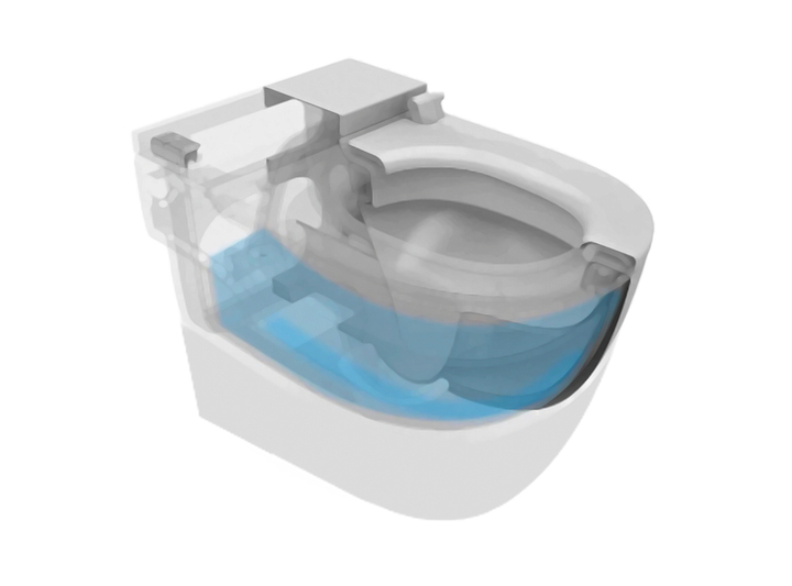 Roca In-tank Meridian álló WC-csésze integrált tartállyal, ülőkével -A893303000