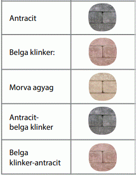 Frühwald Caesar téglák  26x15,6 cm
