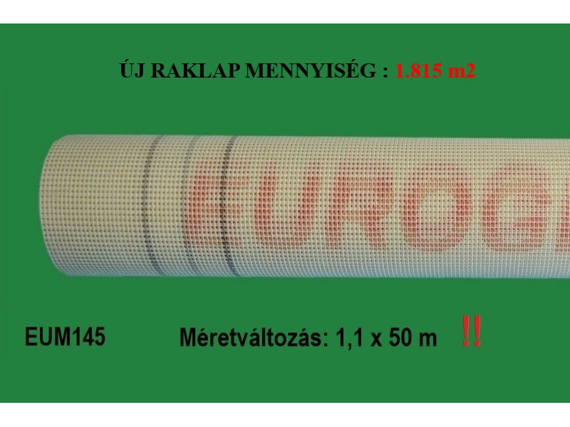 Üvegszövet EUROGLASS 1,1 x 50 m - 211-EUM145