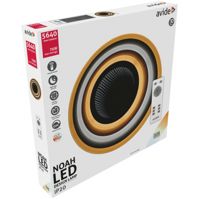 Avide Design Mennyezeti lámpa Noah 76W (ADO3S-NH-2.4G)