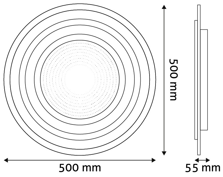 Avide Design Mennyezeti lámpa Noah 76W (ADO3S-NH-2.4G)