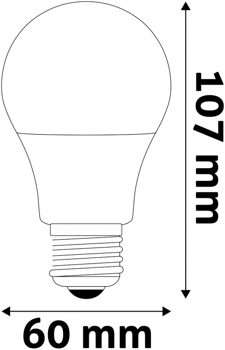 Avide LED Globe A60 8W E27 EW (ABG27EW-8W-AP)