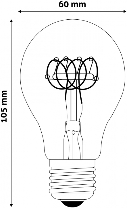 Avide LED Soft Filament Globe 5W E27 EW (ABLSFG27EW-5W)
