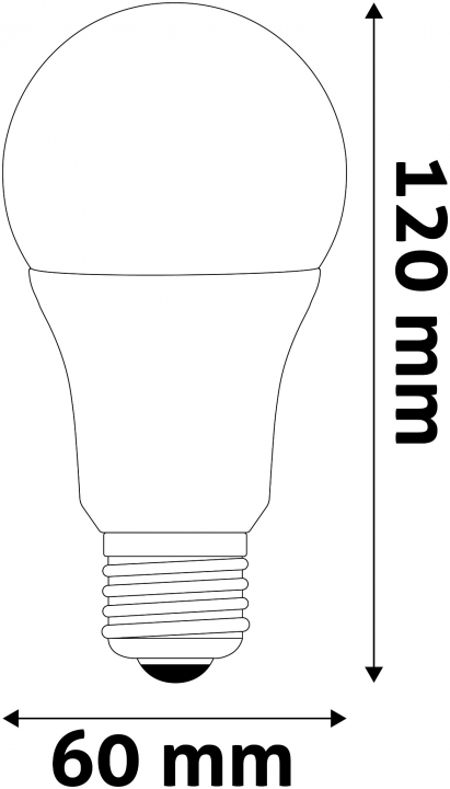 Avide LED Globe Fényerőszabályzós A60 11W E27 WW (ABG27WW-11W-APD)