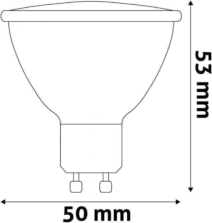 Avide LED Spot Alu+plastic 2.5W GU10 NW Super High Lumen (ABGU10NW-2.5W)