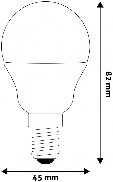 Avide LED Globe Mini G45 6W E14 EW (ABMG14EW-6W)