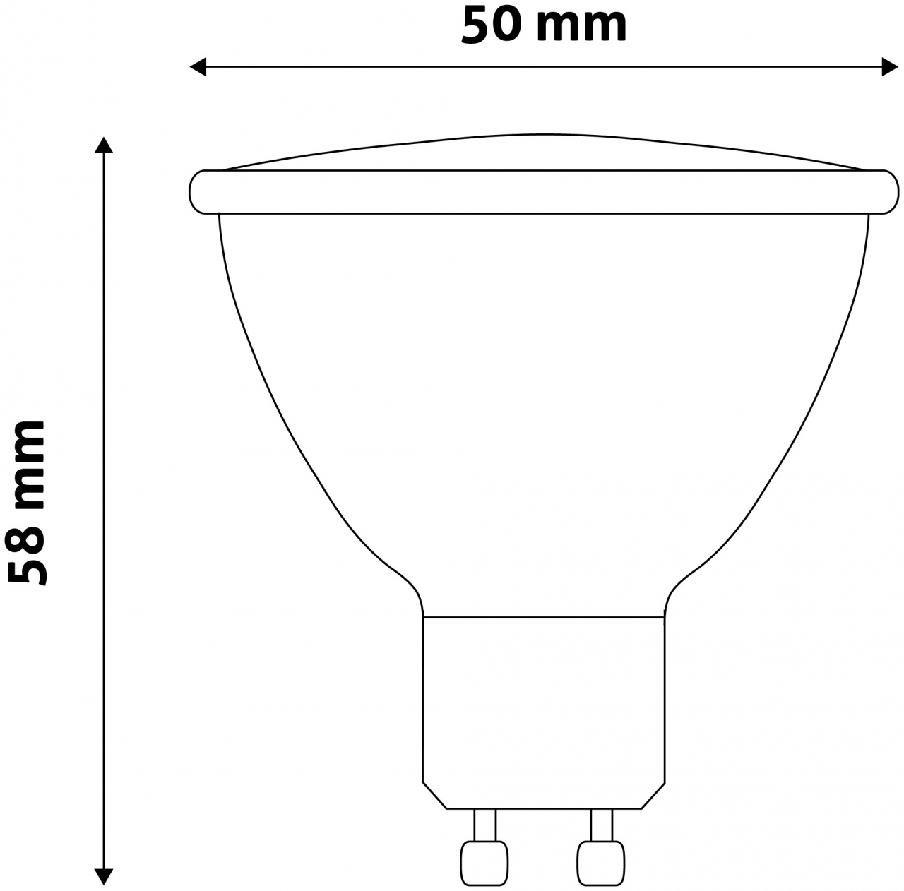 Avide LED Spot Alu+plastic 7W GU10 CW (ABGU10CW-7W-AP)