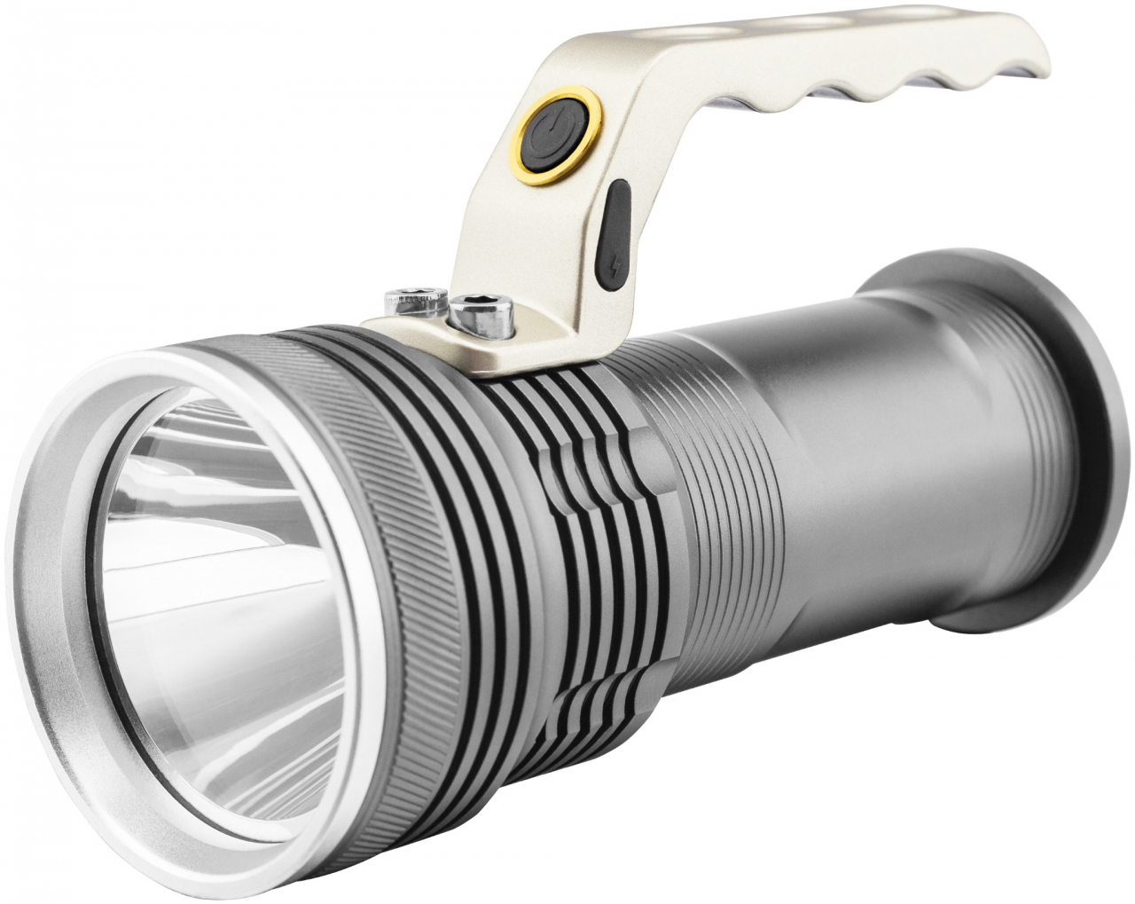 Entac elemlámpa 5W T6 Aluminium 2x18650 és fali töltő tartozék (EFL-5W-T6-ALU)