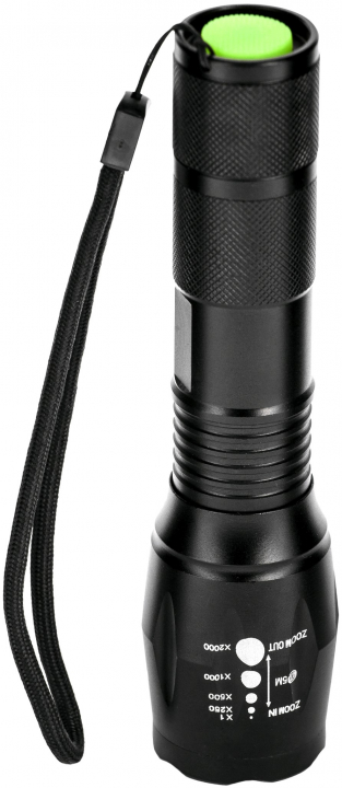 Elemlámpa Fókuszálható Alu 5W +Biciklikormány adapter (EFL-ZOOM-ALU)