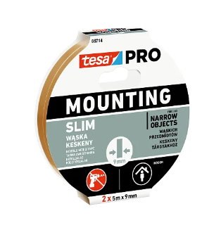 Tesa PRO 66714 Mounting Slim 2x 5m x 9mm