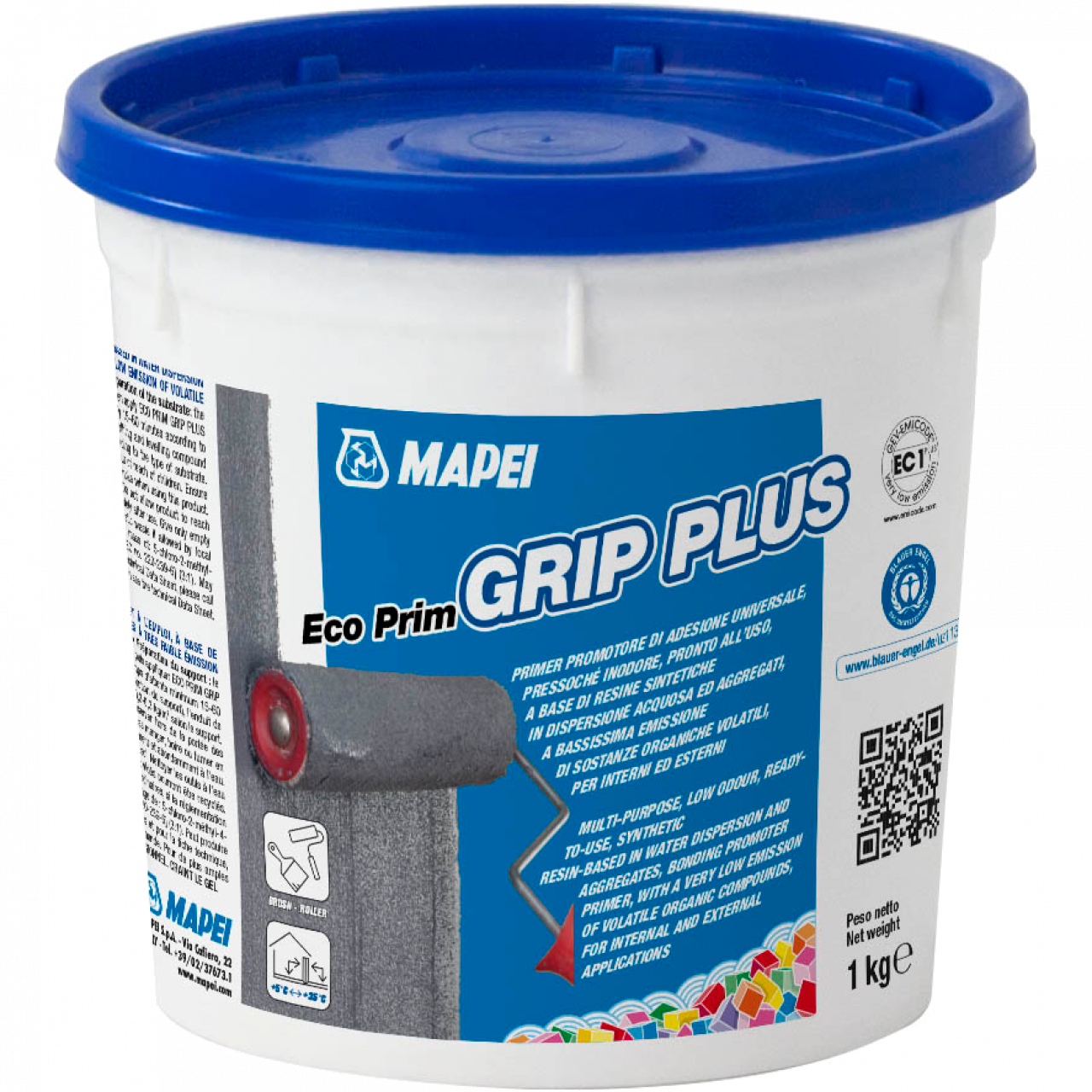 MAPEI ECO PRIM GRIP PLUS VIZESDISZPERZIÓS TAPADÁSFOKOZÓ BEL- ÉS KÜLT. 1KG 405773