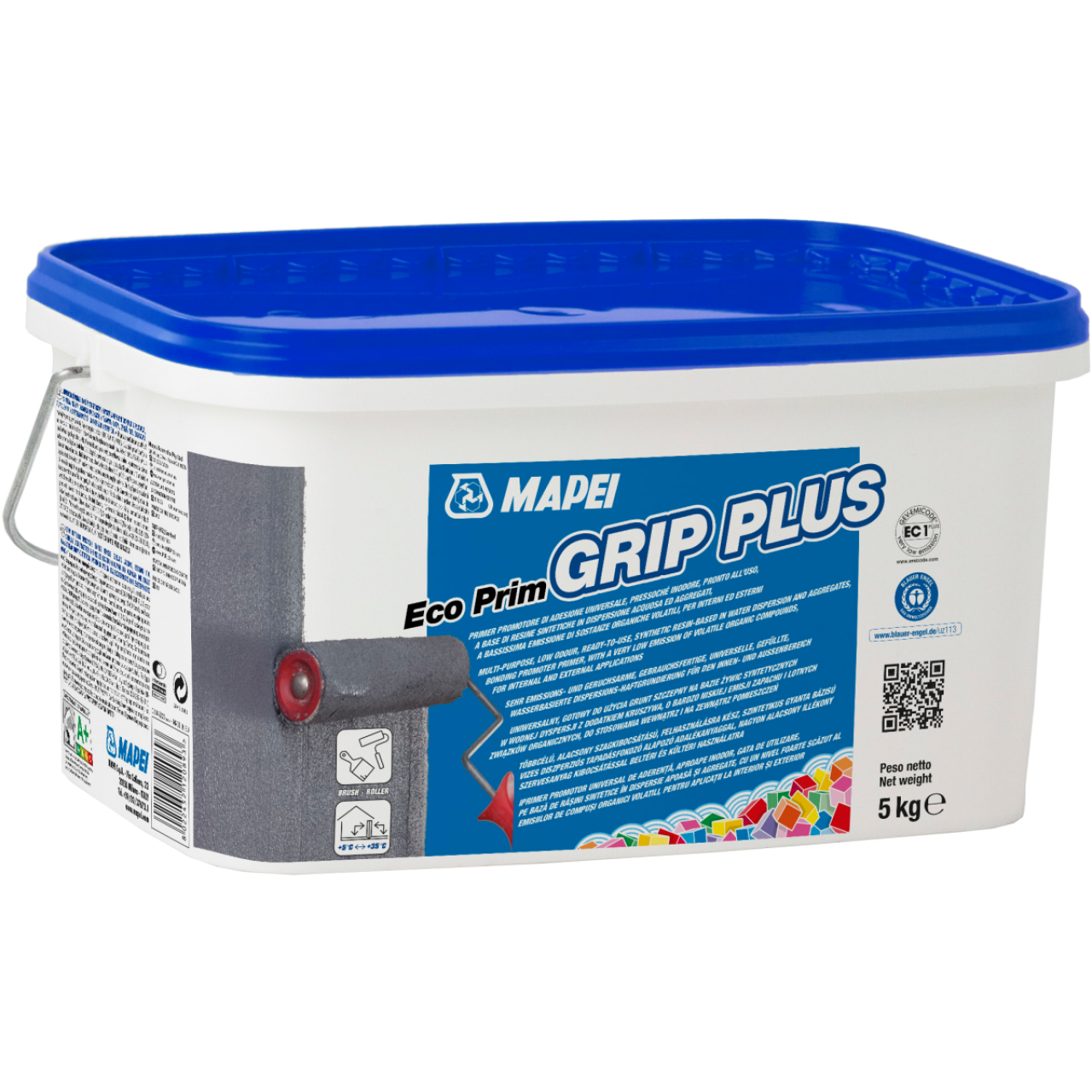 MAPEI ECO PRIM GRIP PLUS VIZESDISZPERZIÓS TAPADÁSFOKOZÓ BEL- ÉS KÜLT. 5KG 002113