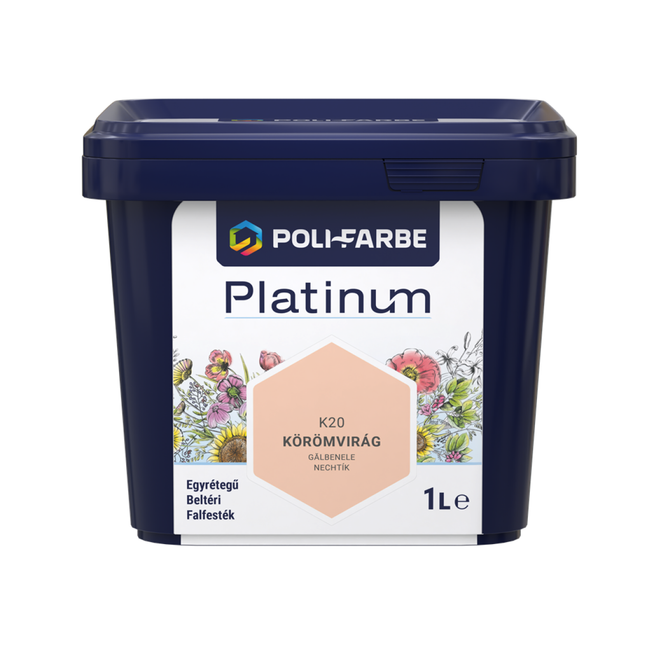 PLATINUM SZÍNES BELTÉRI 1L k20 DISZP FALFESTÉK KÖRÖMVIRÁG 1010101096