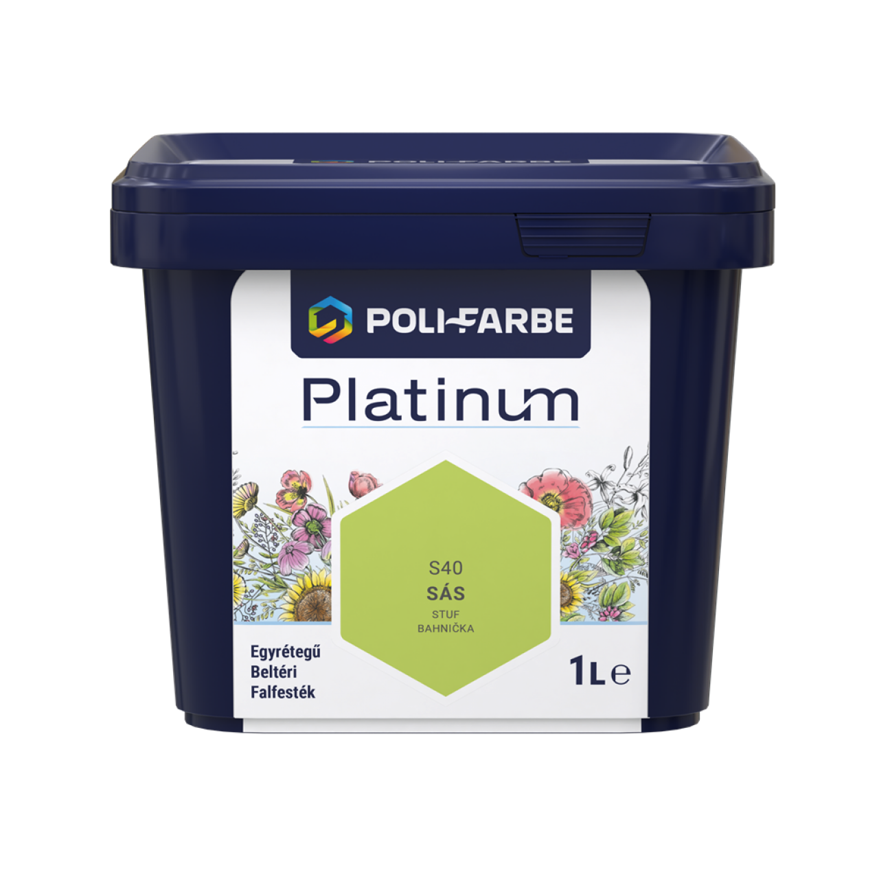 PLATINUM SZÍNES BELTÉRI 1L S40 DISZP FALFESTÉK SÁS 1010101097
