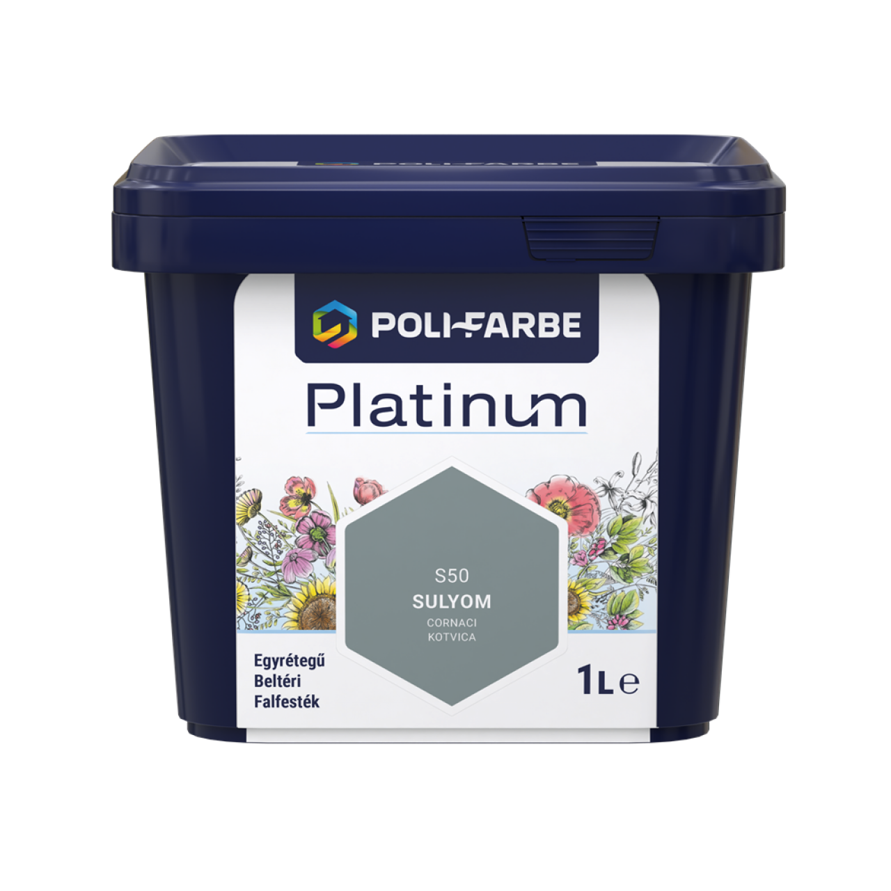 PLATINUM SZÍNES BELTÉRI 1L S50 DISZP FALFESTÉK SULYOM 1010101099