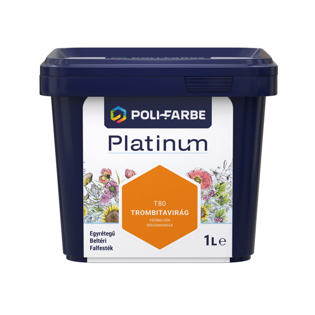 PLATINUM SZÍNES BELTÉRI 1L T80 DISZP FALFESTÉK TROMBITAVIRÁG 1010101100