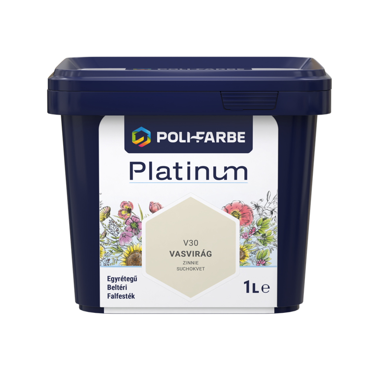 PLATINUM SZÍNES BELTÉRI 1L V30 DISZP FALFESTÉK VASVIRÁG 1010101083