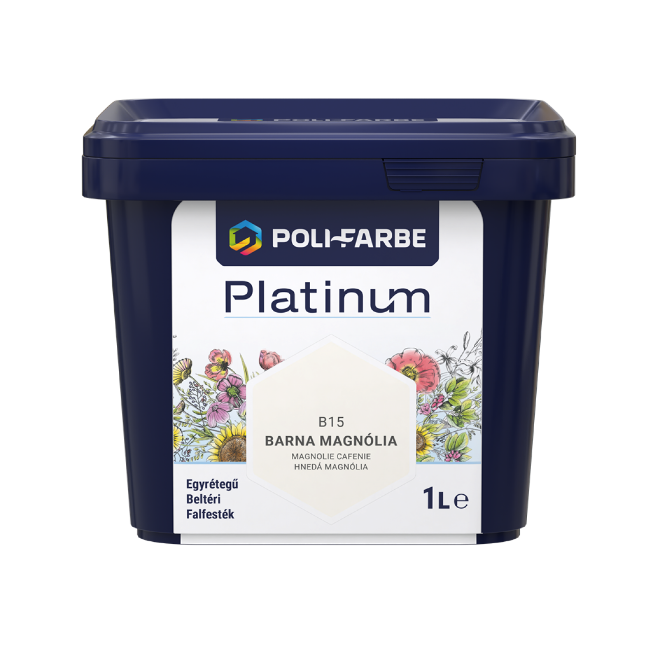 PLATINUM SZÍNES BELTÉRI 1L B15 DISZP FALFESTÉK BARNA MAGNÓLIA 1010101090