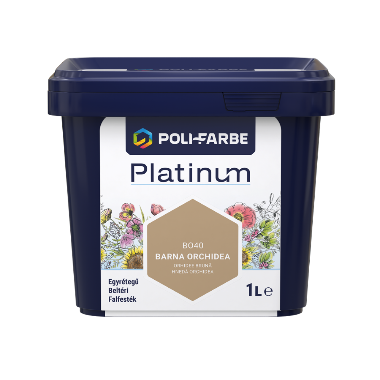 PLATINUM SZÍNES BELTÉRI 1L B040 DISZP FALFESTÉK BARNA ORCHIDEA 1010101089