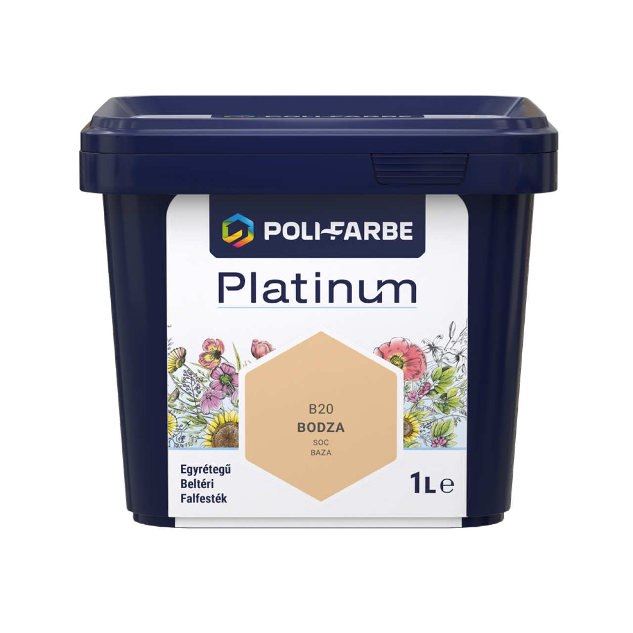 PLATINUM SZÍNES BELTÉRI 1L B20 DISZP FALFESTÉK BODZA 1010101084