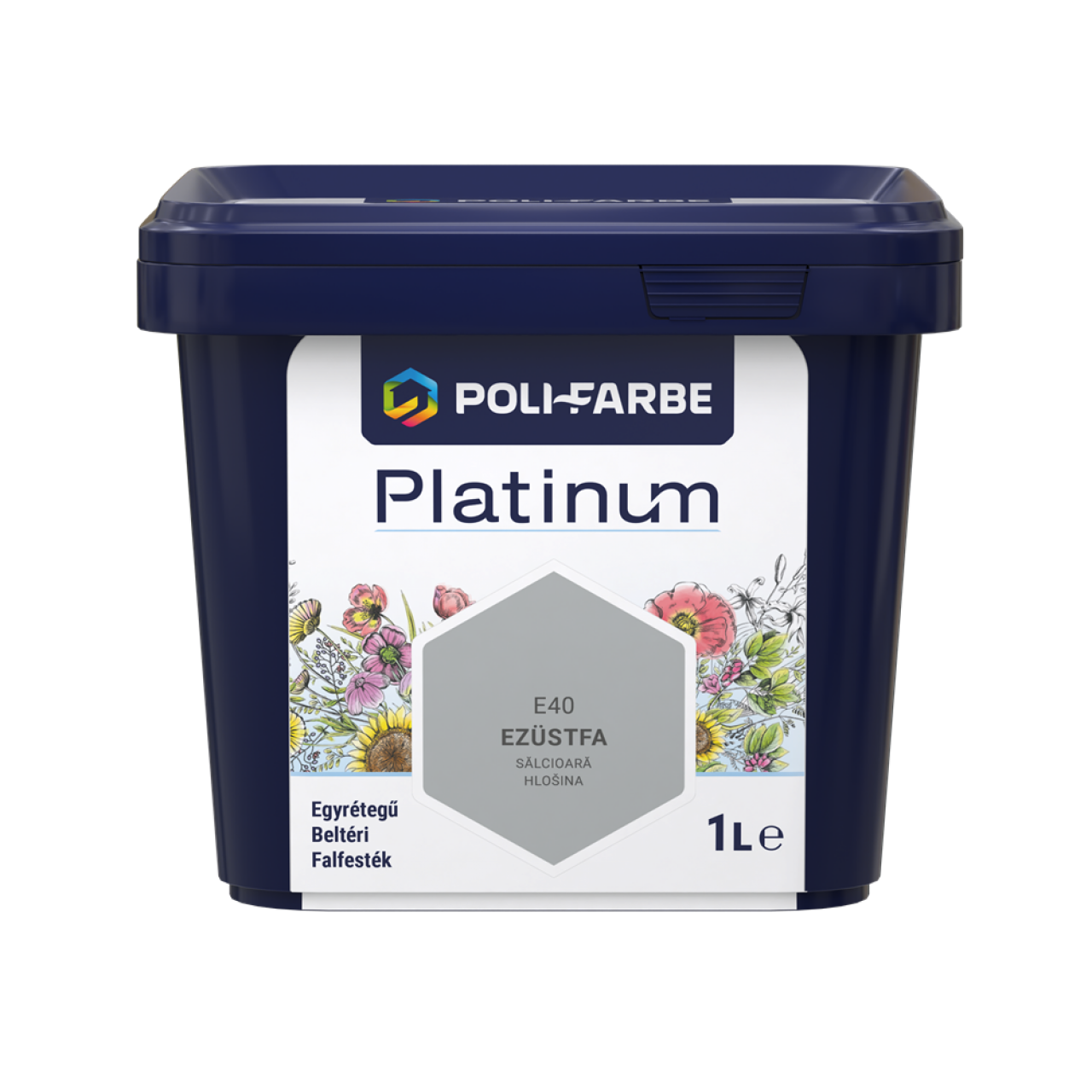 PLATINUM SZÍNES BELTÉRI 1L E40 DISZP FALFESTÉK EZÜSTFA 1010101086